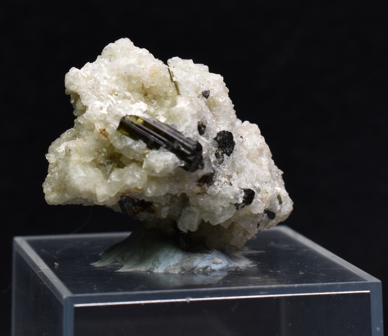 Green Herderite with Elbaite Green Tourmaline, Albite, Quartz, Rare, Synergy 12, Crystal Specimen - 14 grams - Image 6