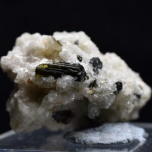 Green Herderite with Elbaite Green Tourmaline, Albite, Quartz, Rare, Synergy 12, Crystal Specimen - 14 grams