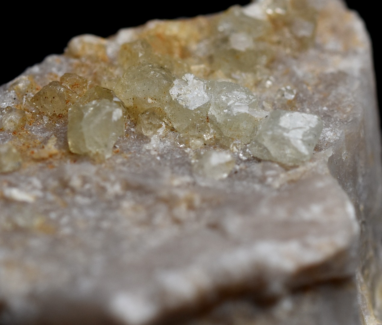 Natural Green Herderite on Feldspar, Rare, Synergy 12, Crystal Specimen - 8 grams - Image 8