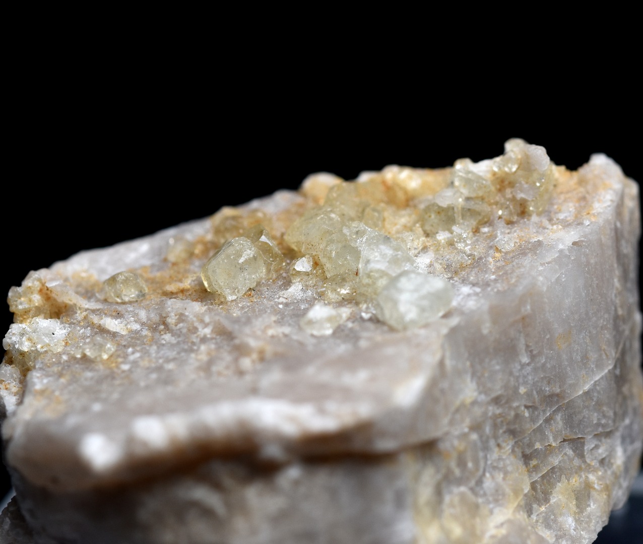 Natural Green Herderite on Feldspar, Rare, Synergy 12, Crystal Specimen - 8 grams - Image 4