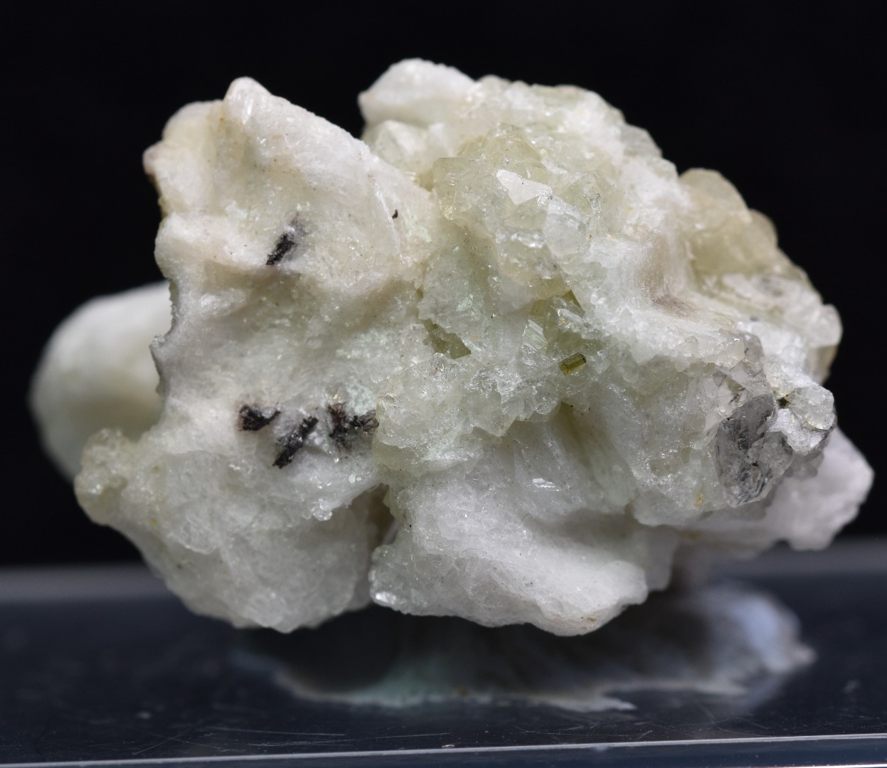 Green Herderite with Schorl Black Tourmaline, Albite, Rare, Synergy 12, Crystal Specimen - 8 grams - Image 5