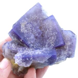 Purple Fluorite Raw Cluster Specimen - Sourced Greenlaws Mine, England, UK - 362 grams #GLF05-09