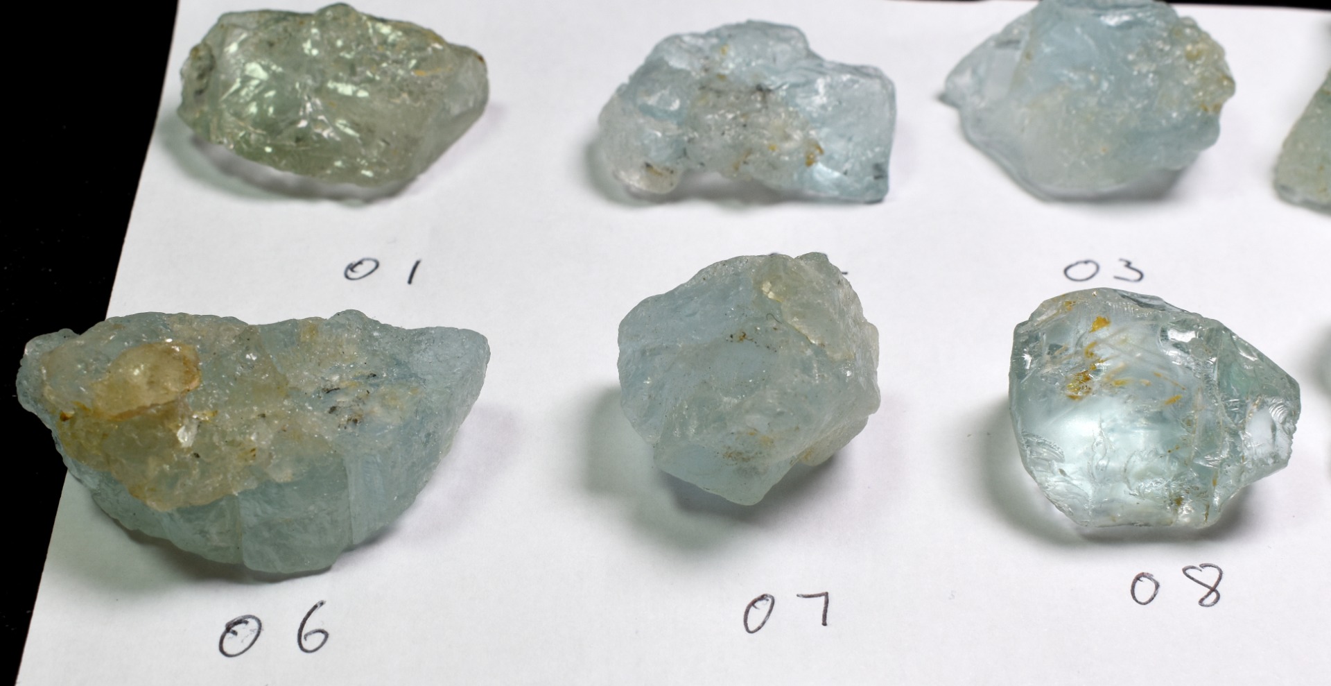 Natural Etched Blue Topaz Raw Untreated Crystal Specimens - 12 options - Image 4