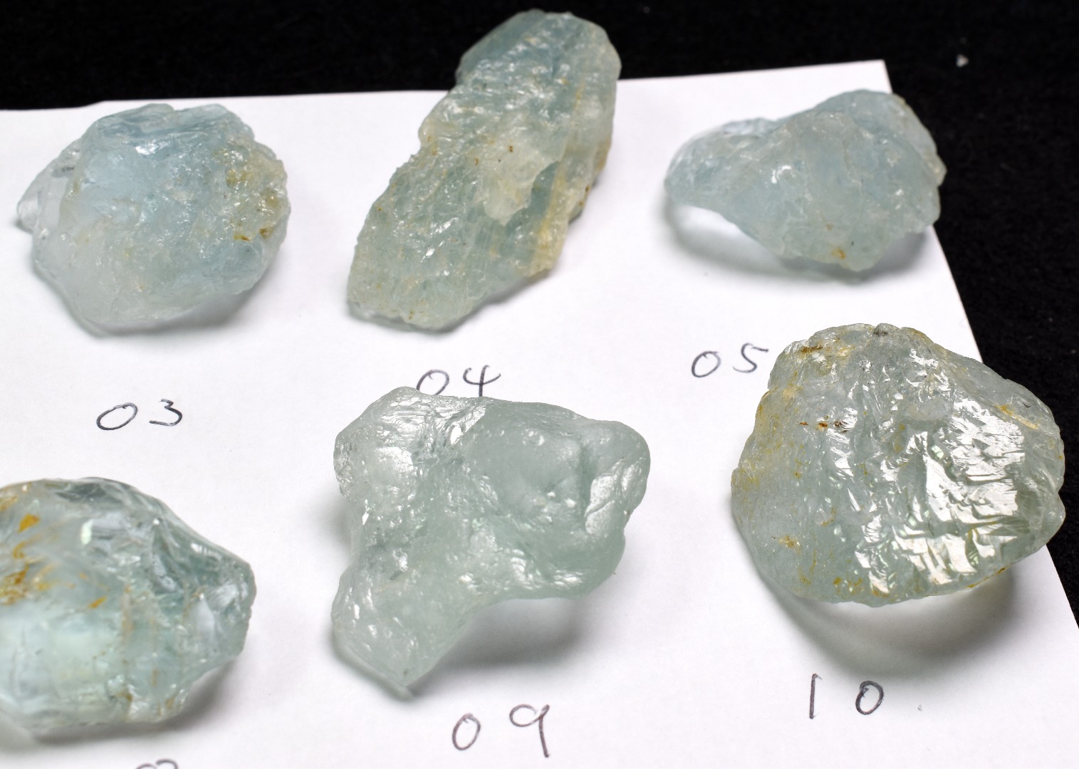 Natural Etched Blue Topaz Raw Untreated Crystal Specimens - 12 options - Image 3