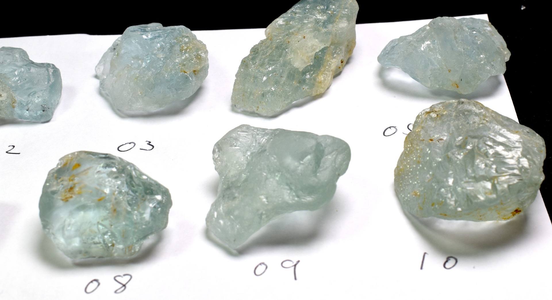 Natural Etched Blue Topaz Raw Untreated Crystal Specimens - 12 options - Image 5