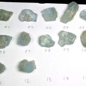 Natural Etched Blue Topaz Raw Untreated Crystal Specimens - 12 options