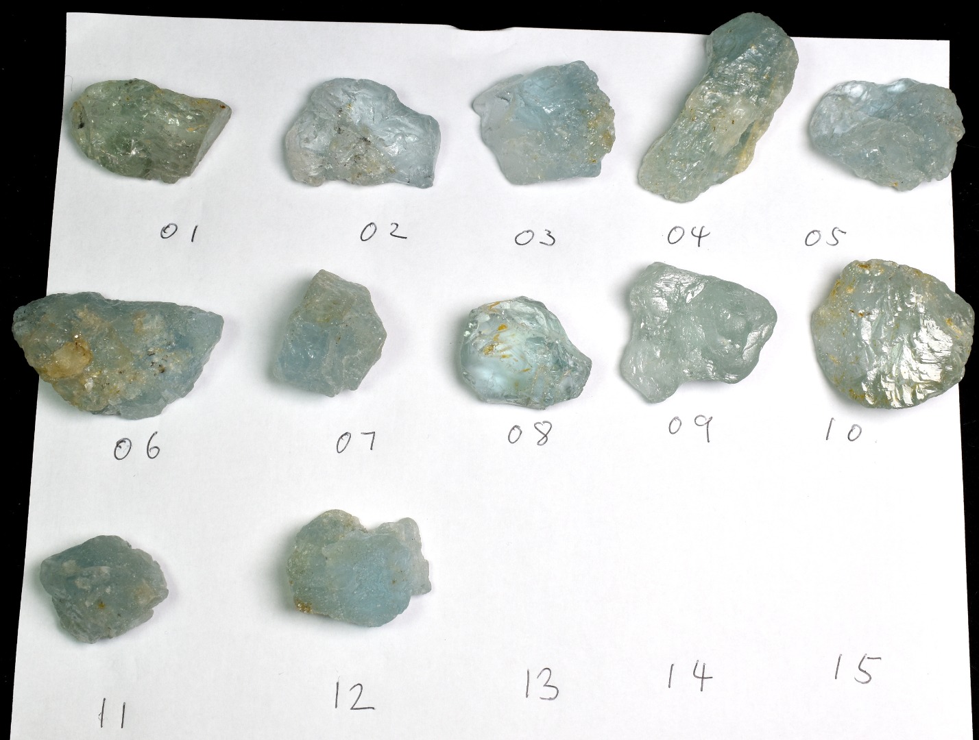 Natural Etched Blue Topaz Raw Untreated Crystal Specimens - 12 options