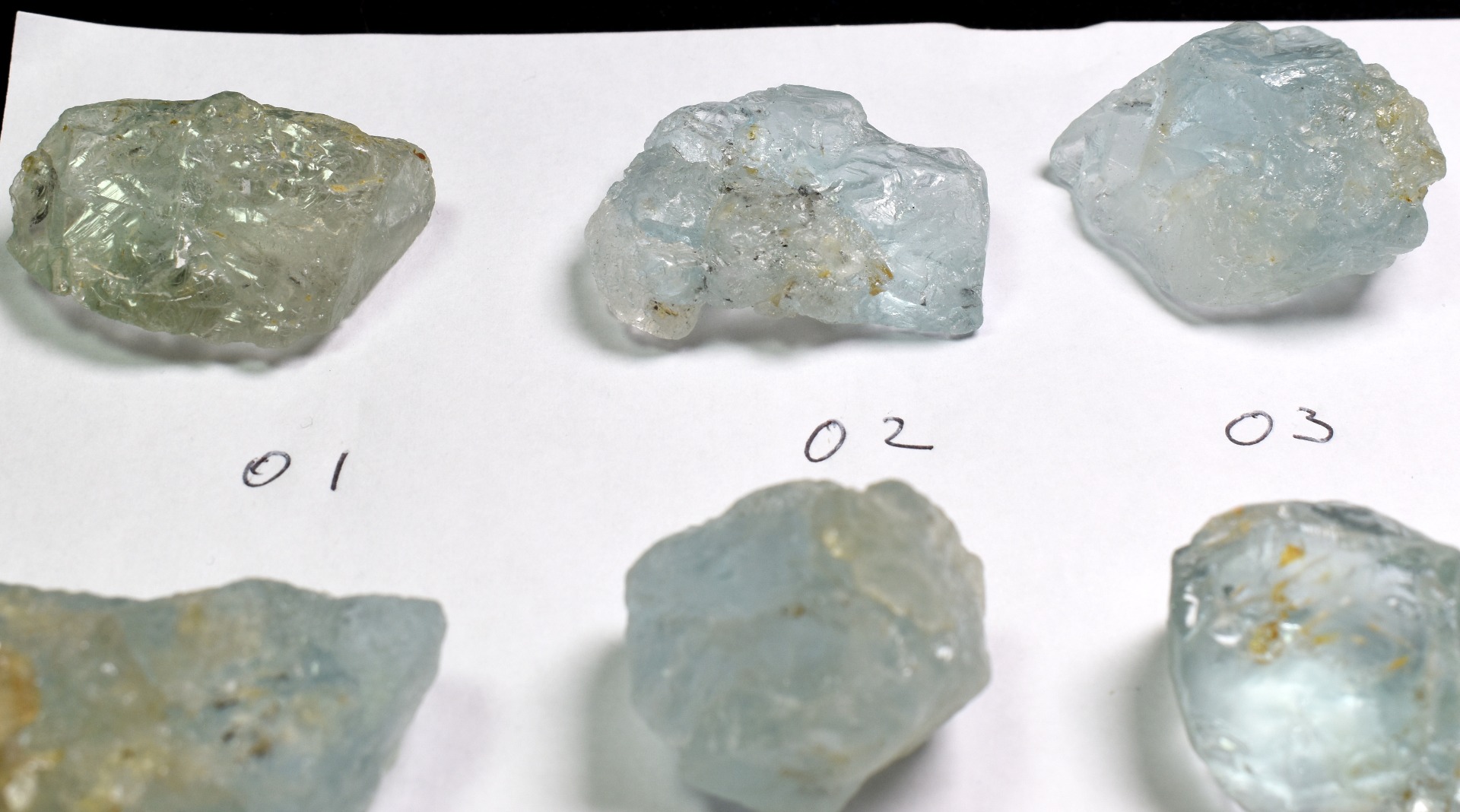 Natural Etched Blue Topaz Raw Untreated Crystal Specimens - 12 options - Image 2