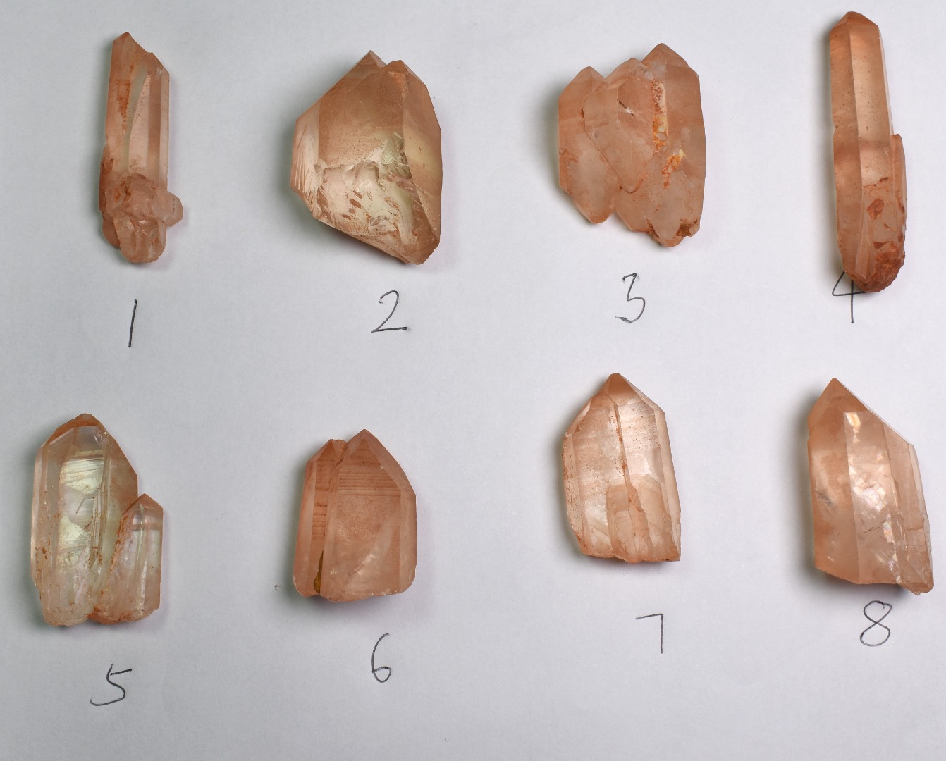 Tangerine Lemurian Quartz TWIN Crystal Point, Tower, Wands from Brazil - 8 Options - Image 3