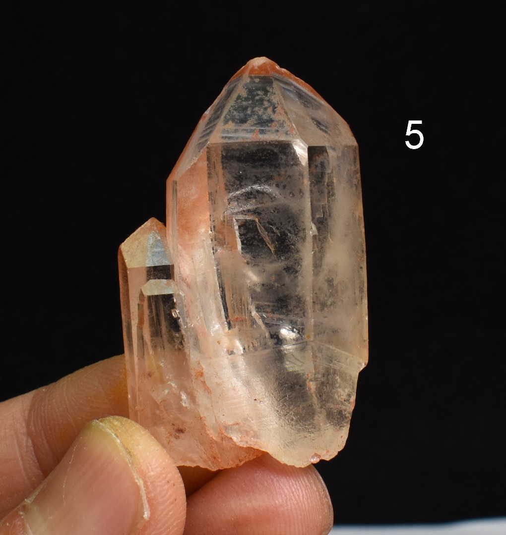 Tangerine Lemurian Quartz TWIN Crystal Point, Tower, Wands from Brazil - 8 Options - Image 8