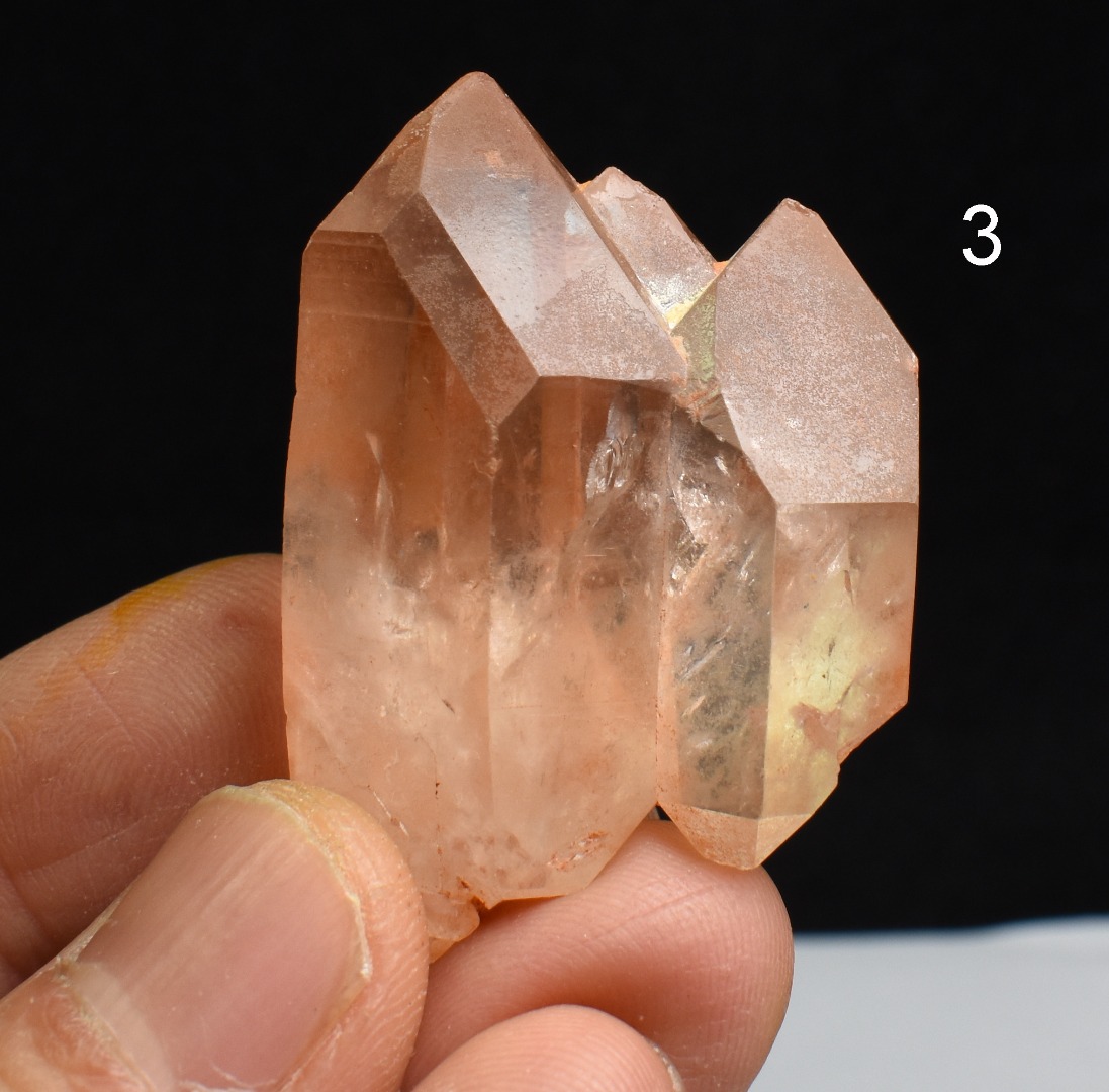 Tangerine Lemurian Quartz TWIN Crystal Point, Tower, Wands from Brazil - 8 Options - Image 6