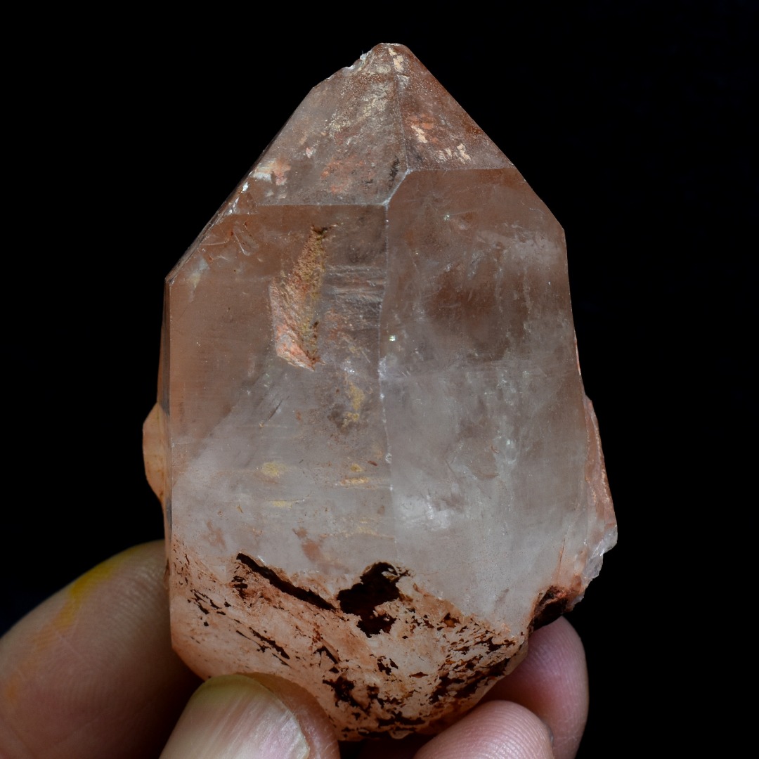 Tangerine Lemurian Quartz Crystal Point, Tower, Wand from Brazil - 5.5cm - 73 grams - Image 2