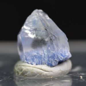 Natural Dumortierite in Clear Quartz Inclusion Raw Crystal Specimen from Brazil - 0.2 grams - 0.7cm
