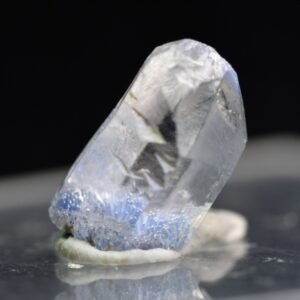 Natural Dumortierite in Clear Quartz Inclusion Raw Crystal Specimen from Brazil - 0.37 grams - 1.1cm