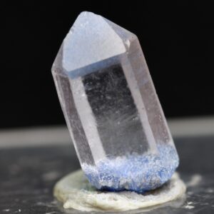 Natural Dumortierite in Clear Quartz Inclusion Raw Crystal Specimen from Brazil - 0.63 grams - 1.35cm