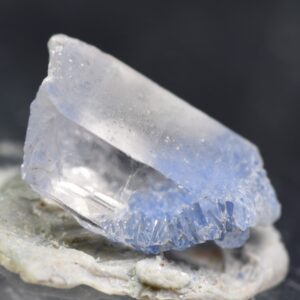 Natural Dumortierite in Clear Quartz Inclusion Raw Crystal Specimen from Brazil - 0.29 grams - 0.9cm