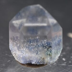 Natural Dumortierite in Clear Quartz Inclusion Raw Crystal Specimen from Brazil - 0.62 grams - 0.85cm