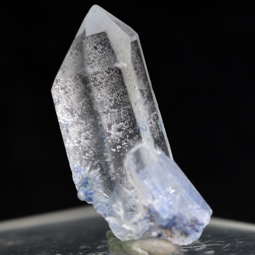 Natural Dumortierite in Clear Quartz Inclusion Raw Crystal Specimen from Brazil - 1.82 grams - 2cm - Image 4