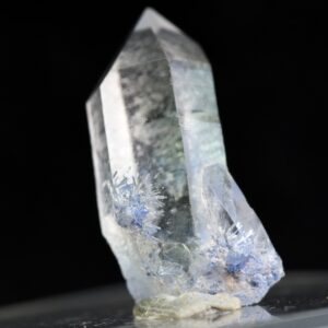 Natural Dumortierite in Clear Quartz Inclusion Raw Crystal Specimen from Brazil - 1.82 grams - 2cm