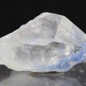 Natural Dumortierite in Clear Quartz Inclusion Raw Crystal Specimen from Brazil - 3.26 grams - 2.2cm