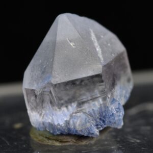 Natural Dumortierite in Clear Quartz Inclusion Raw Crystal Specimen from Brazil - 0.75 grams - 1cm