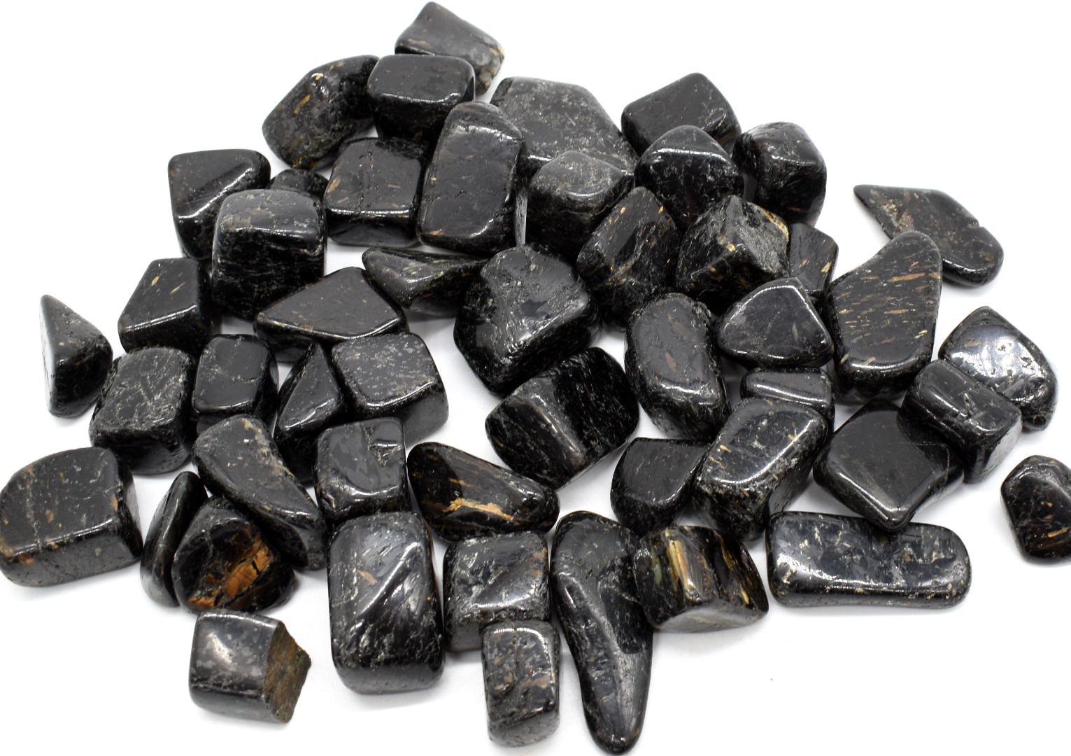 Nuummite Tumbled Stone, Genuine Crystal from Greenland - 3 Sizes - 1 Count - Image 4