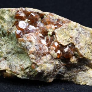 Grossular Garnet Hessonite Cluster with Green Epidote Crystal Specimen from Coyote Front Range, California - 279 grams #04