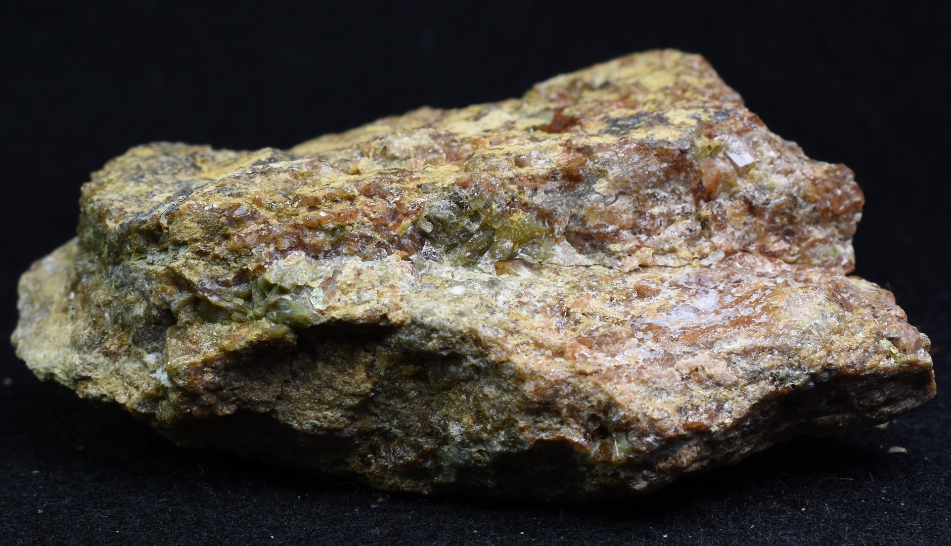 Grossular Garnet Hessonite Cluster with Green Epidote Crystal Specimen from Coyote Front Range, California - 221 grams #05 - Image 5