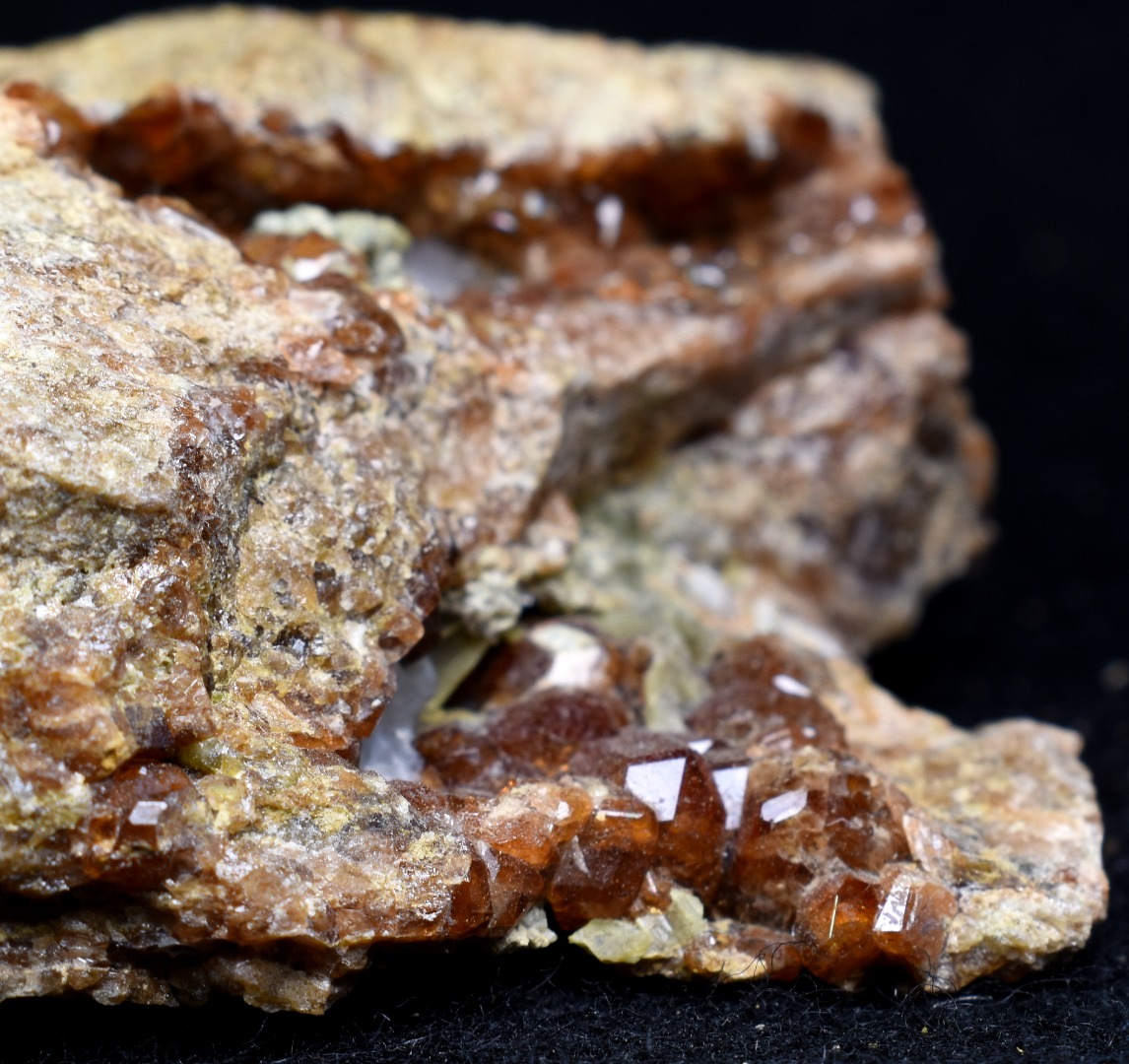 Grossular Garnet Hessonite Cluster with Green Epidote Crystal Specimen from Coyote Front Range, California - 221 grams #05 - Image 2