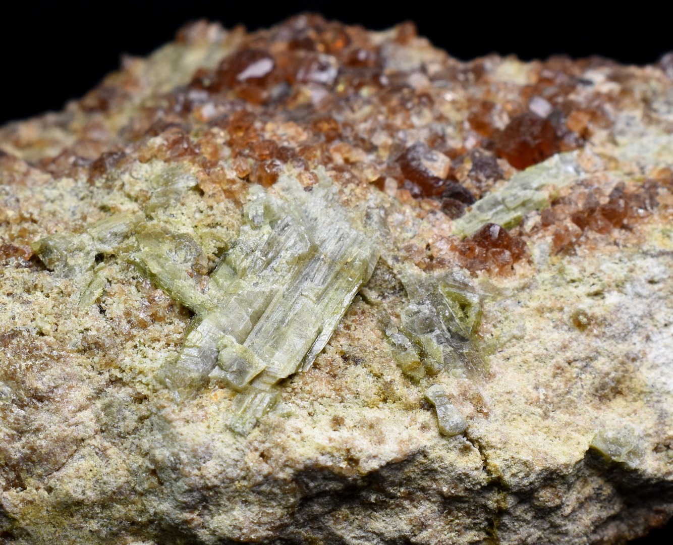 Grossular Garnet Hessonite Cluster with Green Epidote Crystal Specimen from Coyote Front Range, California - 198 grams #11 - Image 2