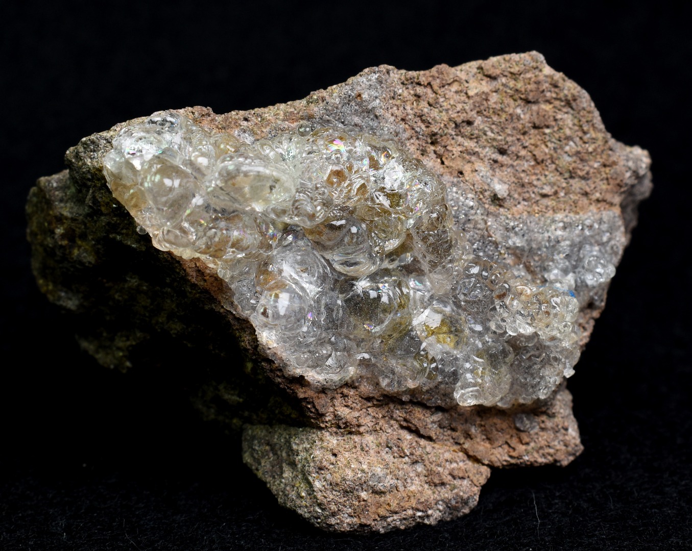 Mexican Hyalite Opal Collector Grade Specimen Stone on Matrix - UV Reactive Fluorescent - 84 grams #01 - Image 2
