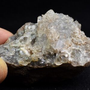 Mexican Hyalite Opal Collector Grade Specimen Stone on Matrix - UV Reactive Fluorescent - 70 grams #03