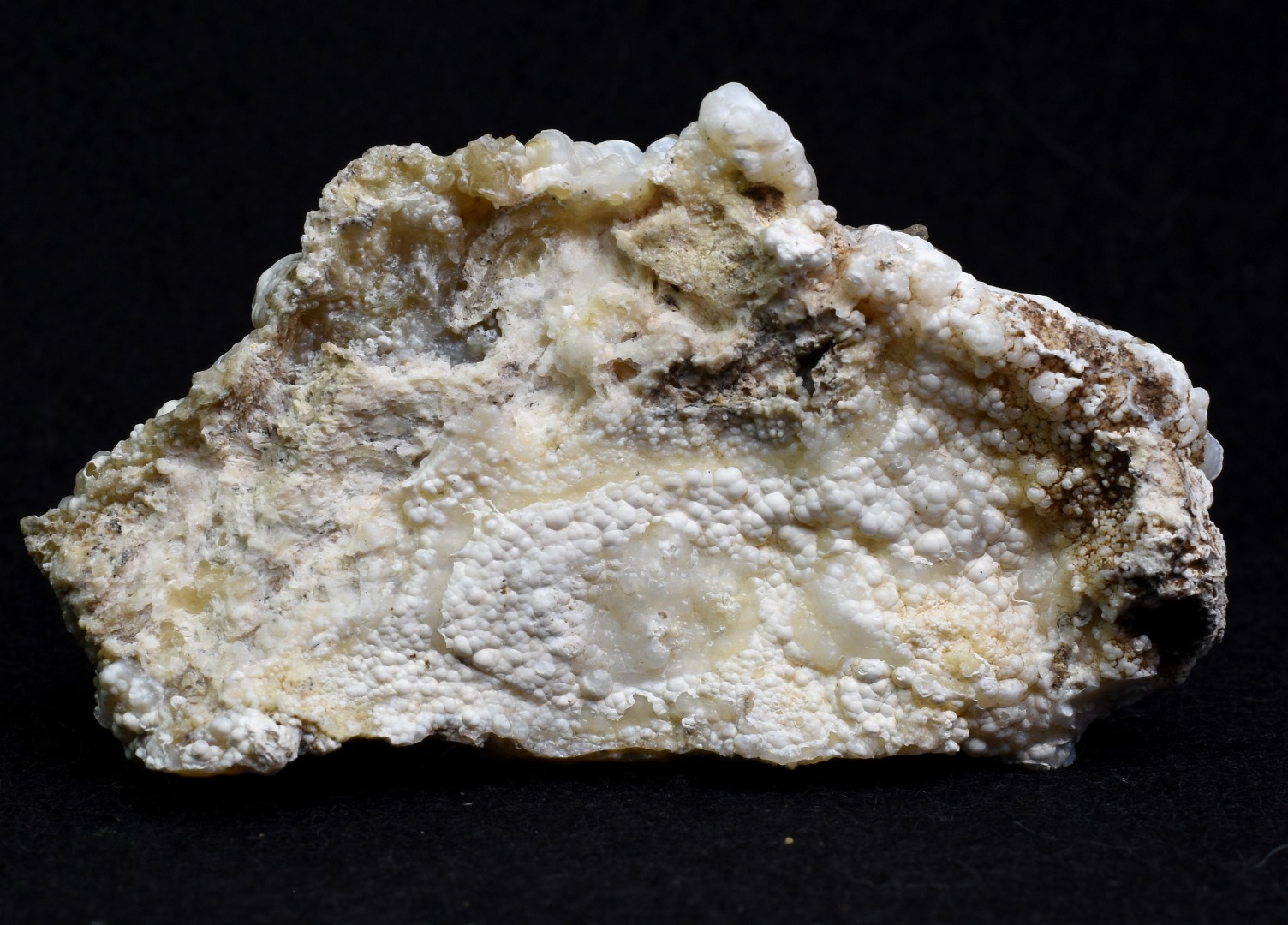Mexican Hyalite Opal Collector Grade Specimen Stone on Chalcedony Agate - UV Reactive Fluorescent - 55 grams #06 - Image 2