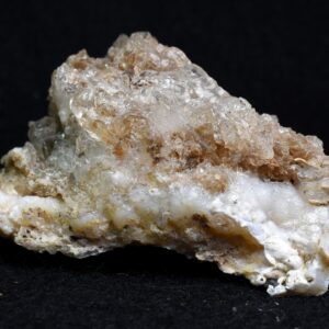 Mexican Hyalite Opal Collector Grade Specimen Stone on Chalcedony Agate - UV Reactive Fluorescent - 55 grams #06