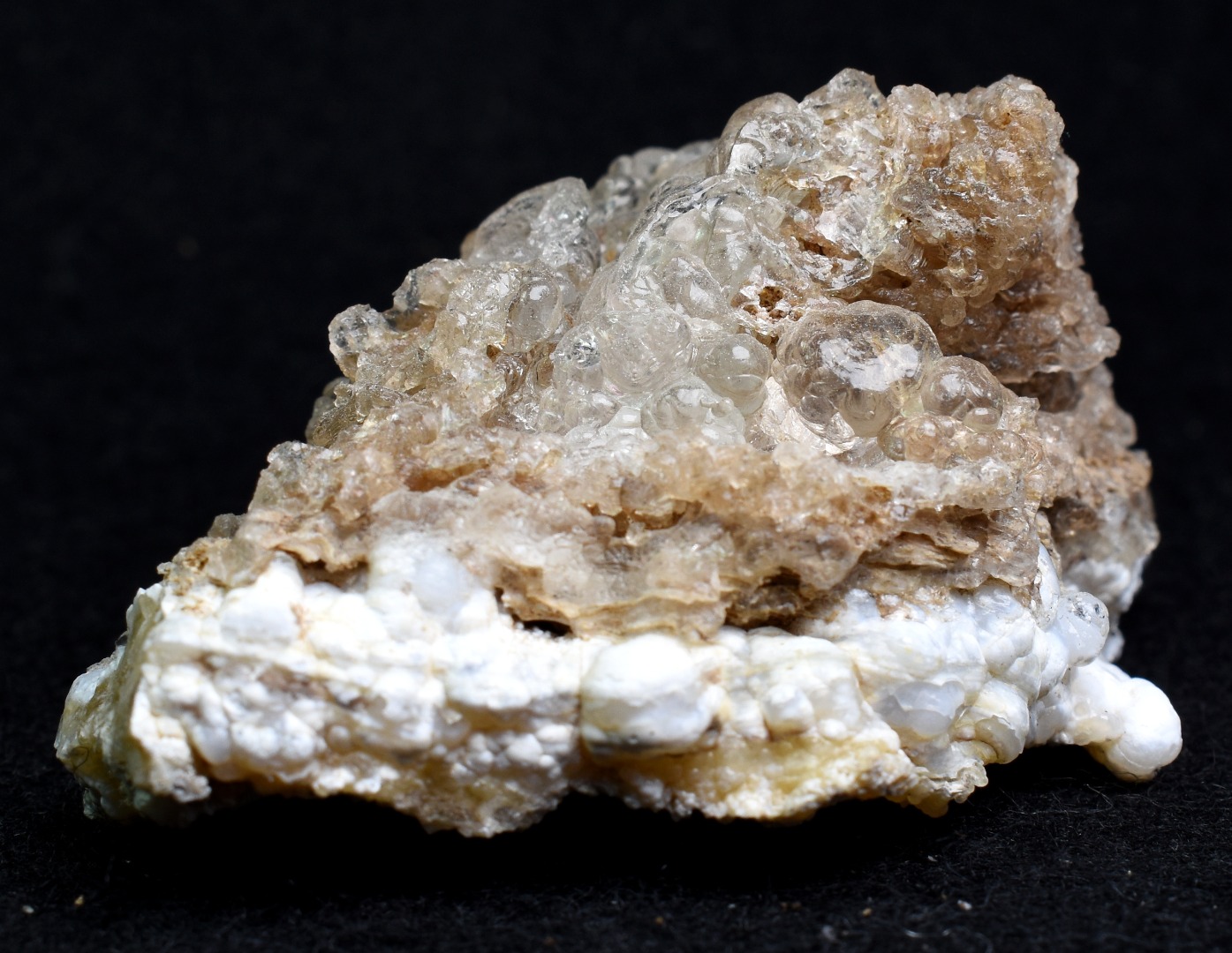 Mexican Hyalite Opal Collector Grade Specimen Stone on Chalcedony Agate - UV Reactive Fluorescent - 55 grams #06 - Image 4