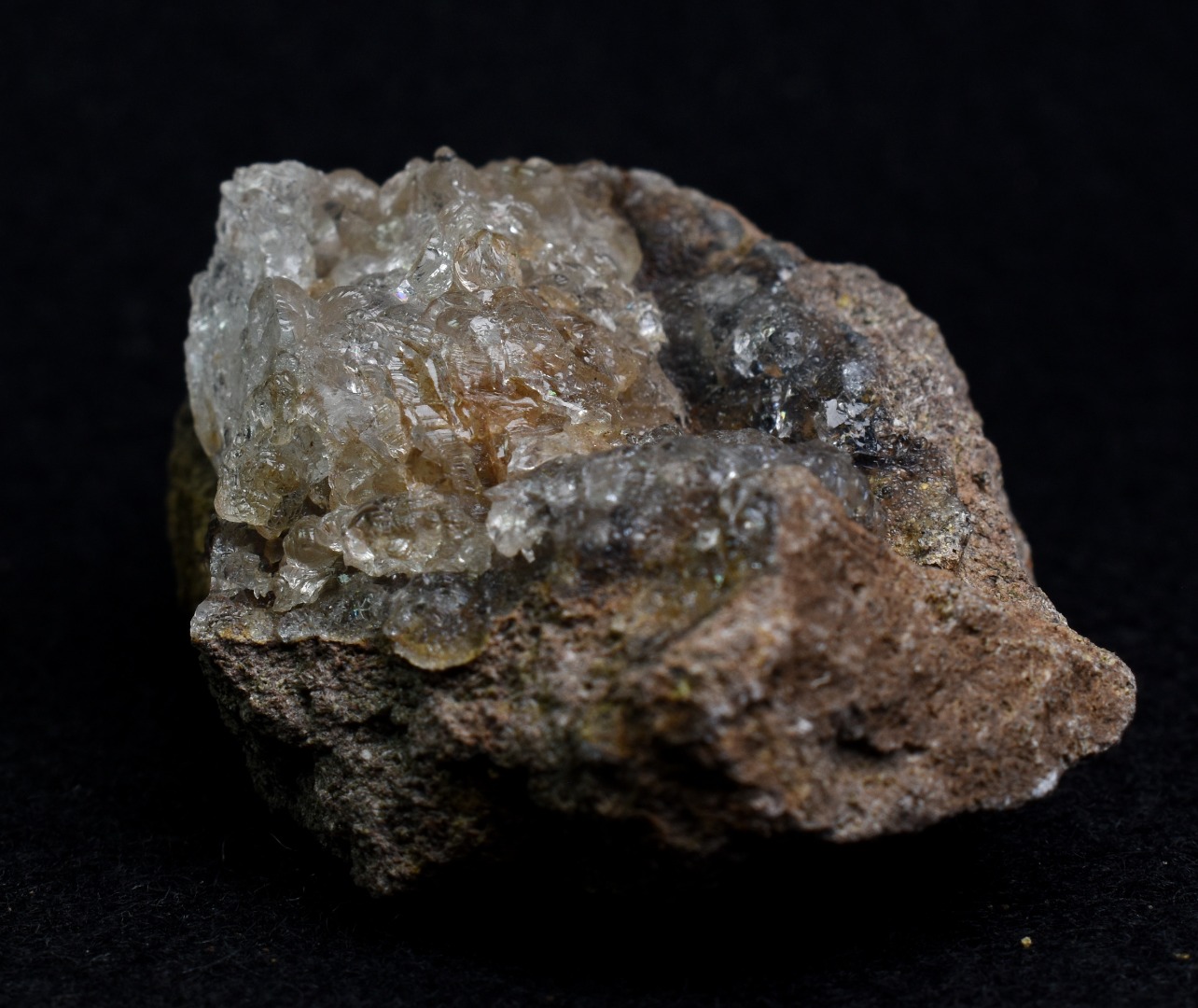 Mexican Hyalite Opal Collector Grade Specimen Stone on Matrix - UV Reactive Fluorescent - 59 grams #07 - Image 2