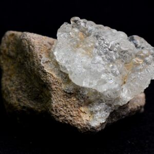 Mexican Hyalite Opal Collector Grade Specimen Stone on Matrix - UV Reactive Fluorescent - 69 grams #09