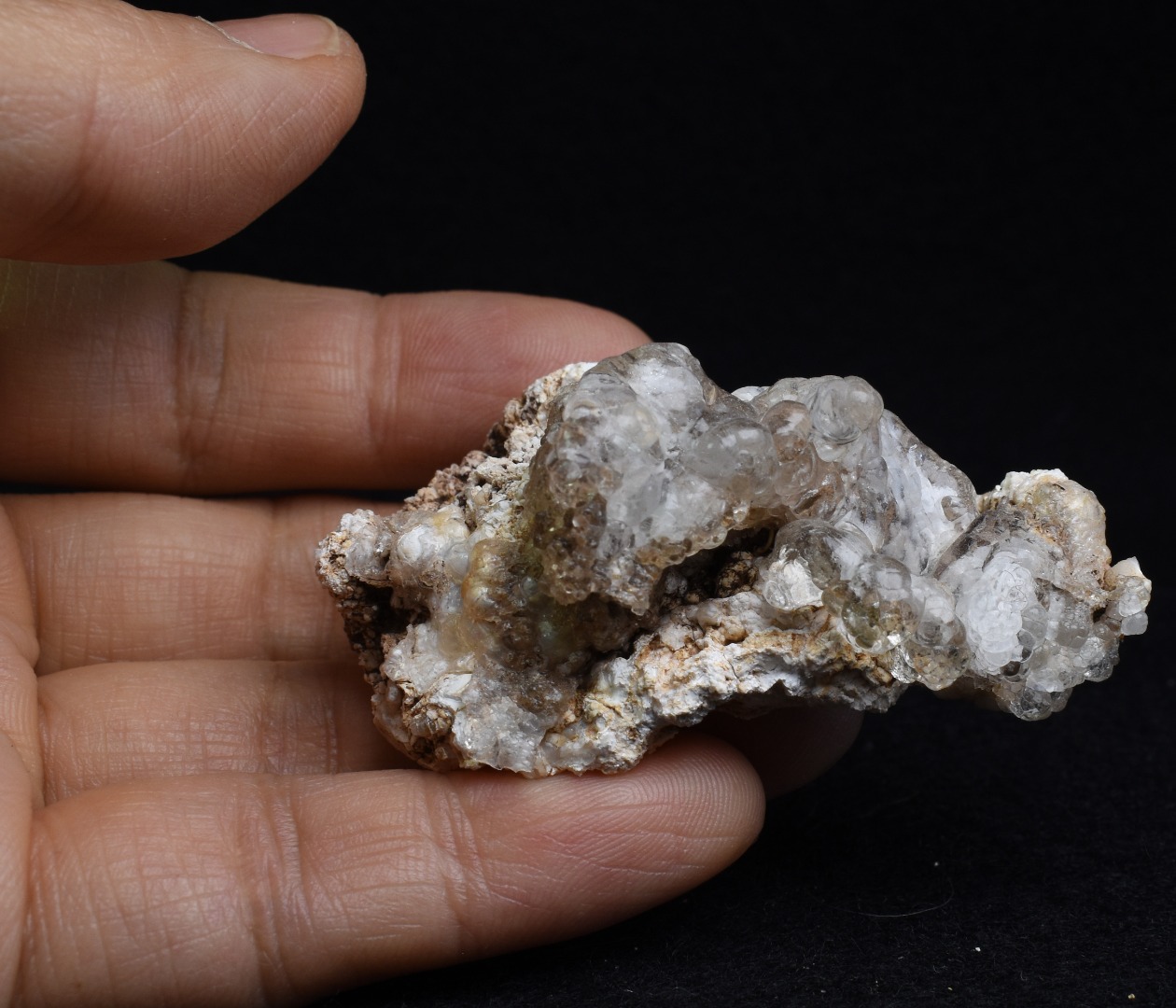 Mexican Hyalite Opal Collector Grade Specimen Stone on Chalcedony Agate - UV Reactive Fluorescent - 33 grams #10 - Image 6