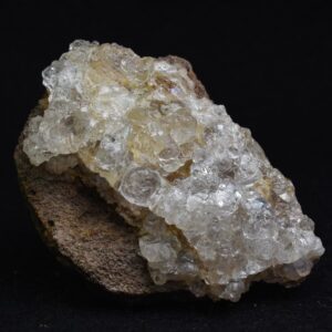 Mexican Hyalite Opal Collector Grade Specimen Stone on Matrix - UV Reactive Fluorescent - 54 grams #20