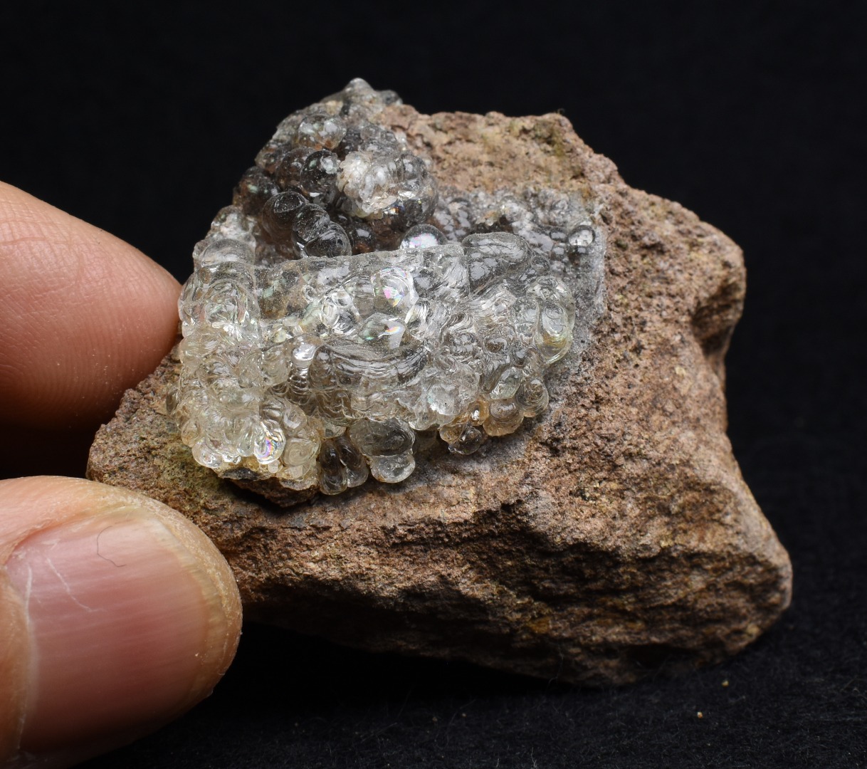 Mexican Hyalite Opal Collector Grade Specimen Stone on Matrix - UV Reactive Fluorescent - 67 grams #23 - Image 3