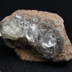 Mexican Hyalite Opal Collector Grade Specimen Stone on Matrix - UV Reactive Fluorescent - 59 grams #24