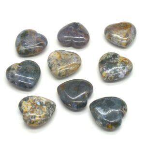 Ocean Jasper Heart - 3cm - 1 Count