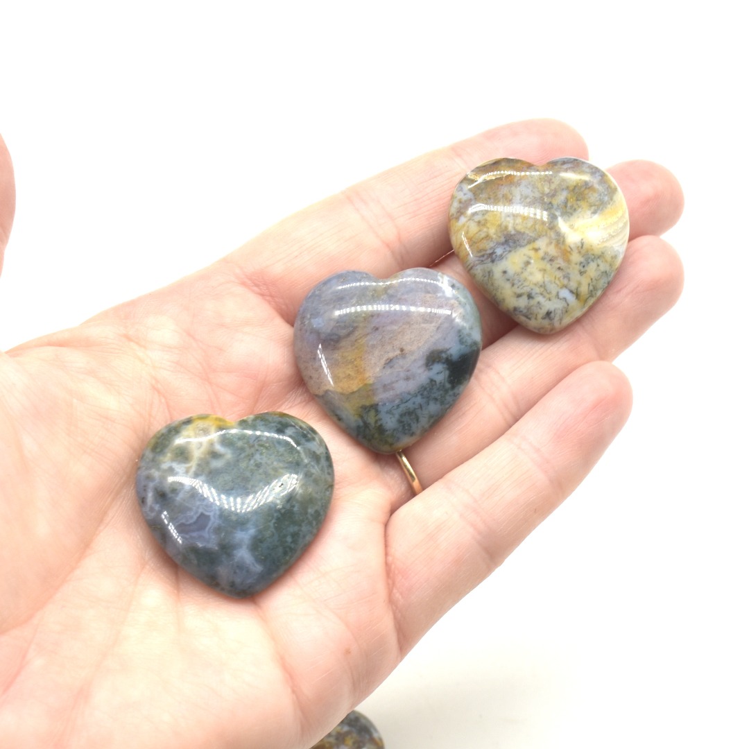 Ocean Jasper Heart - 3cm - 1 Count - Image 5