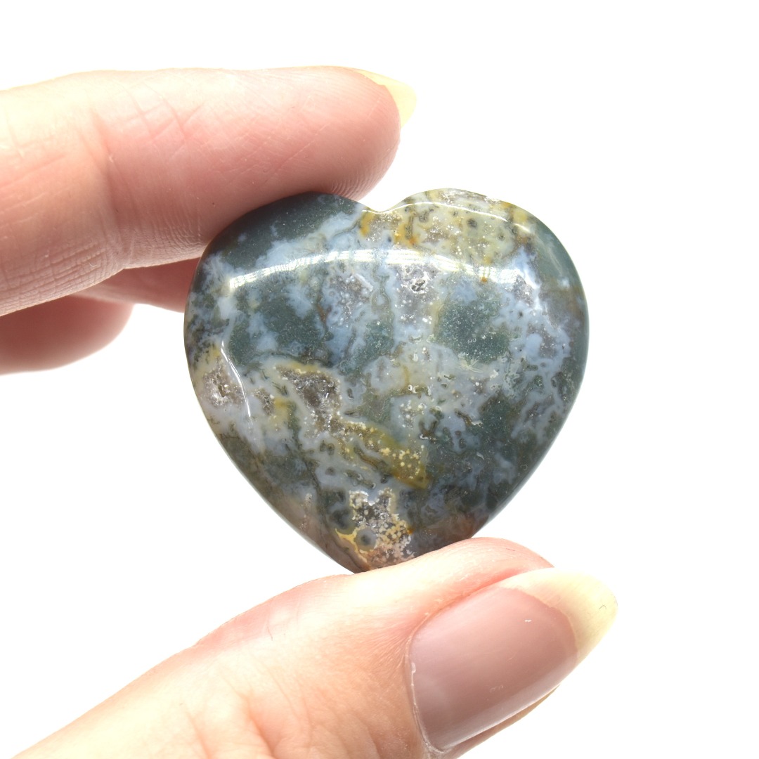 Ocean Jasper Heart - 3cm - 1 Count - Image 3