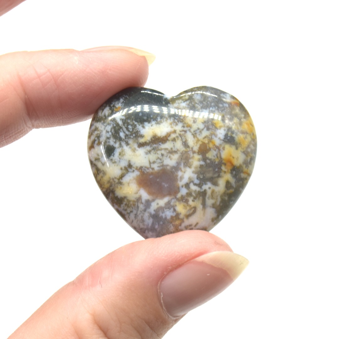 Ocean Jasper Heart - 3cm - 1 Count - Image 2