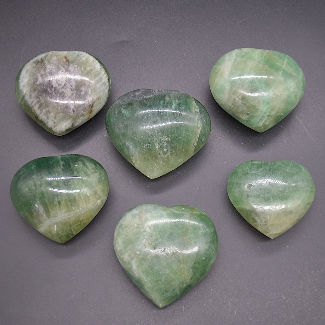 Large Green Fluorite Crystal Puffy Hearts - 1 Count - 6 Options - Image 2