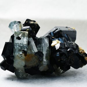 Beryl var. Aquamarine with Schorl Black Tourmaline & Feldspar from Erongo Mountains, Namibia - 120 grams #A12
