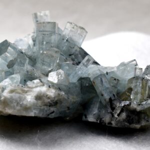 Beryl var. Aquamarine with Schorl Black Tourmaline from Erongo Mountains, Namibia - 43.7 grams #A24