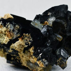 Beryl var. Aquamarine with Schorl Black Tourmaline & Feldspar from Erongo Mountains, Namibia - 353.5 grams #A28