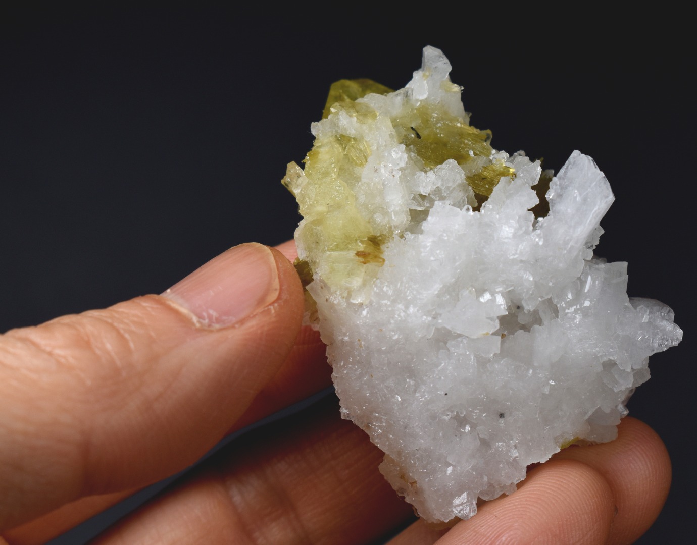 Brazilianite Crystal Cluster with Albite & Muscovite - from Linopolis, Minas Gerais, Brazil, museum quality, 36g - Image 7